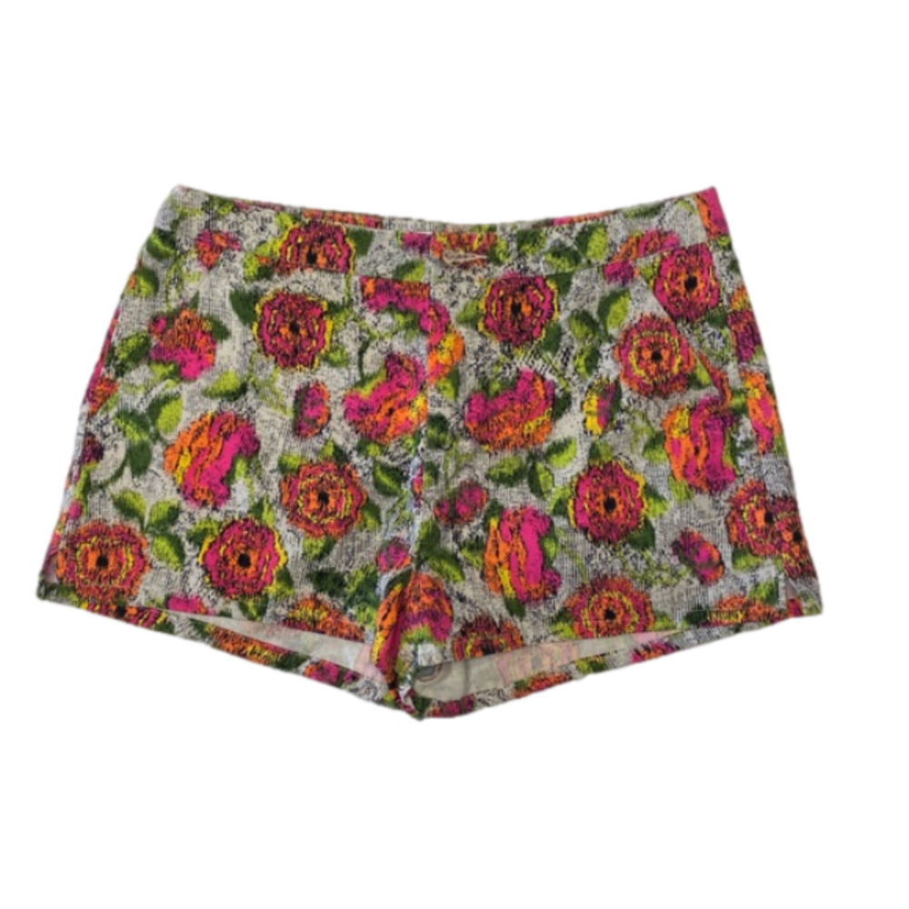 ZARA Trafaluc Floral Short Shorts